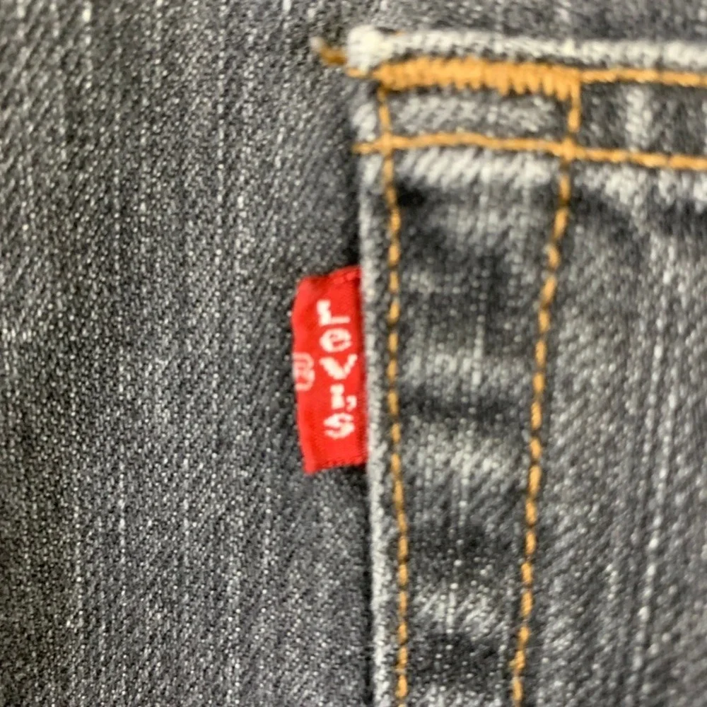 Levis 501 Mens Original Fit‎ Button Fly Faded Black Jeans 34x27 Straight Leg